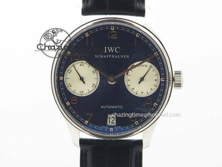 MIROTIME 0426 Upgraded Portuguese Flying Tourbillon SS White Dial 2 Sub Dials on Black Leather Strap 7161